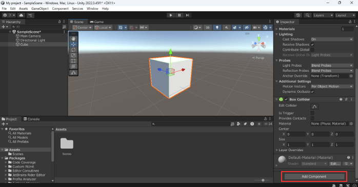コンポーネントの追加
