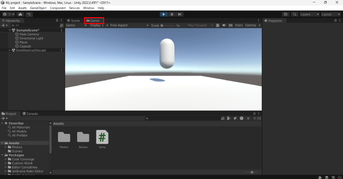挙動を確認する