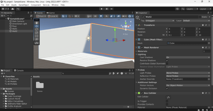 二つ目の壁を追加する