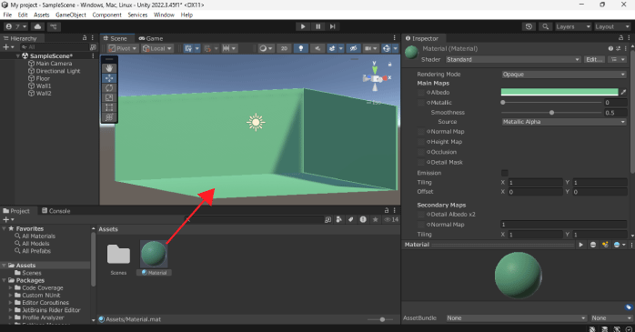 マテリアルを設定する