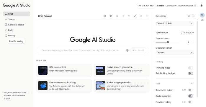 Google AI Studio