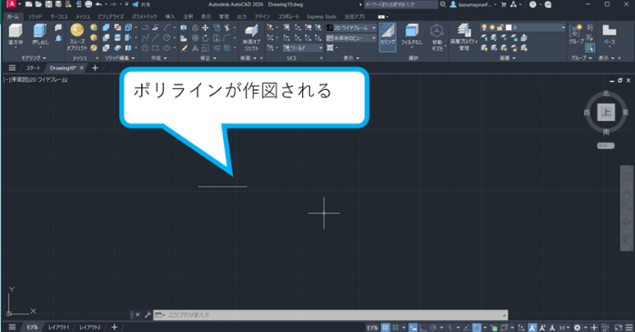 ポリライン作図
