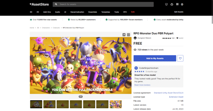 RPG Monster Duo PBR Polyart