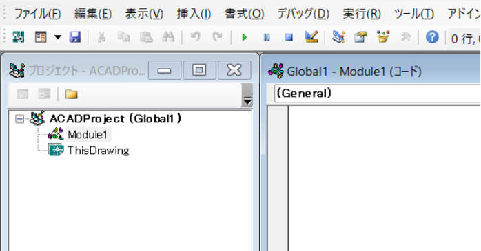 コードウインドウ