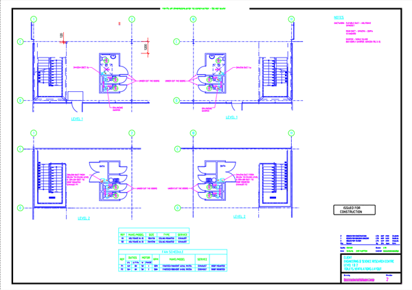 AutoCAD 2D設計の例